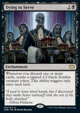 Dying to Serve - Innistrad: Crimson Vow (Rare) [VOW-109]