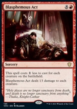 Blasphemous Act - Commander: Innistrad: Crimson Vow (Rare) [VOC-143]