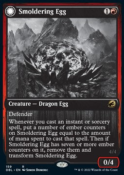 Smoldering Egg // Ashmouth Dragon - Innistrad: Double Feature (Rare) [DBL-159]