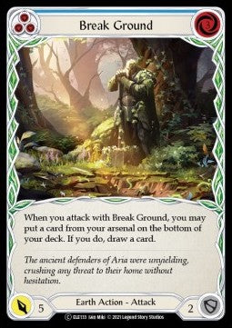 Break Ground (Blue) (Normal) - Tales of Aria - Unlimited (Common) [ELE-U-ELE133]