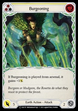 Burgeoning (Yellow) (Normal) - Tales of Aria - Unlimited (Common) [ELE-U-ELE135]