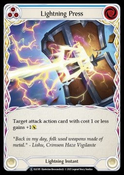 Lightning Press (Blue) (Normal) - Tales of Aria - Unlimited (Rare) [ELE-U-ELE185]