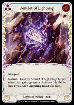 Amulet of Lightning (Normal) - Tales of Aria - Unlimited (Common) [ELE-U-ELE201]