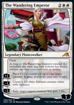 The Wandering Emperor - Kamigawa: Neon Dynasty (Mythic) [NEO-42]