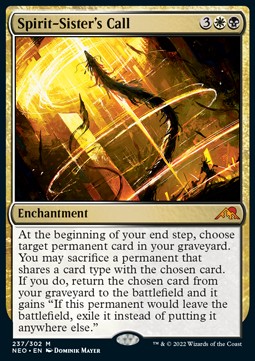 Spirit-Sister's Call - Kamigawa: Neon Dynasty (Mythic) [NEO-237]
