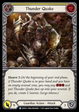 Thunder Quake (Yellow) (Regular) - Everfest - First (Rare) [EVR-F-025]