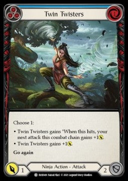 Twin Twisters (Blue) (Regular) - Everfest - First (Common) [EVR-F-049]