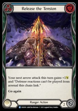 Release the Tension (Blue) (Rainbow Foil) - Everfest - First (Rare) [EVR-F-093]