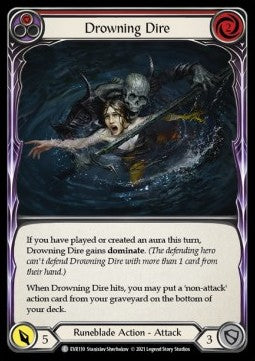 Drowning Dire (Red) (Regular) - Everfest - First (Common) [EVR-F-110]