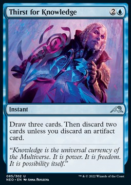Thirst for Knowledge - Kamigawa: Neon Dynasty (Uncommon) [NEO-85]