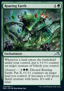 Roaring Earth - Kamigawa: Neon Dynasty (Uncommon) [NEO-204]