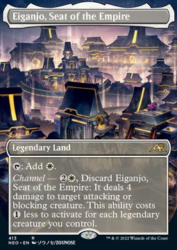 Eiganjo, Seat of the Empire (V.1) - Kamigawa: Neon Dynasty: Extras (Rare) [XNEO-413]