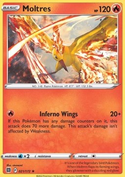 Moltres - Brilliant Stars (Holo Rare) [BRS-021]