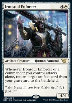 Ironsoul Enforcer (V.1) - Commander: Kamigawa: Neon Dynasty (Rare) [NEC-7]