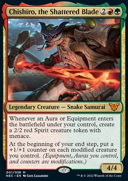 Chishiro, the Shattered Blade (V.1) - Commander: Kamigawa: Neon Dynasty (Mythic) [NEC-1]