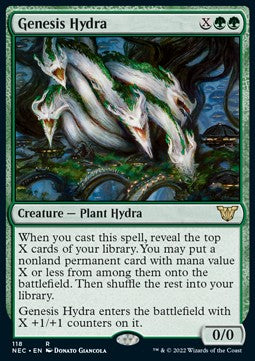 Genesis Hydra - Commander: Kamigawa: Neon Dynasty (Rare) [NEC-118]