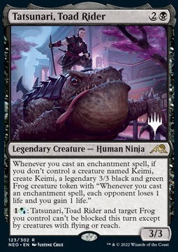 Tatsunari, Toad Rider (V.2) - Kamigawa: Neon Dynasty: Promos (Rare) [PNEO-123]