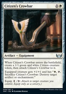 Citizen's Crowbar - Streets of New Capenna (Uncommon) [SNC-8]