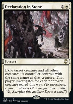 Declaration in Stone - Commander: Streets of New Capenna (Rare) [NCC-196]