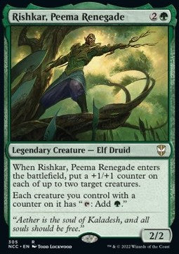 Rishkar, Peema Renegade - Commander: Streets of New Capenna (Rare) [NCC-305]