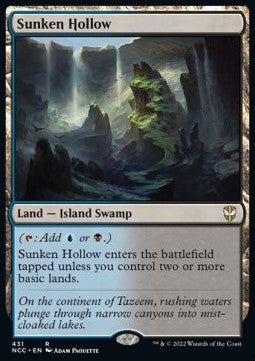 Sunken Hollow - Commander: Streets of New Capenna (Rare) [NCC-431]