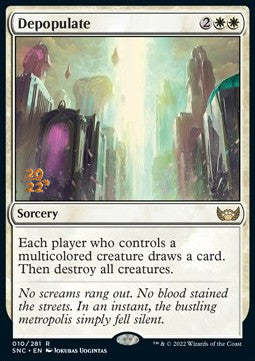 Depopulate (V.1) - Streets of New Capenna: Promos (Rare) [PSNC-10]