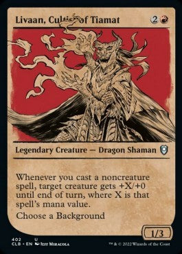Livaan, Cultist of Tiamat (V.2) - Commander Legends: Battle for Baldur's Gate: Extras (Uncommon) [XCLB-402]