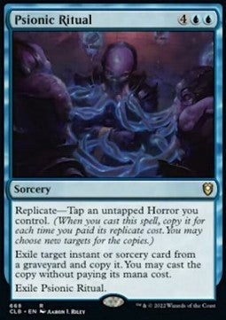 Psionic Ritual (V.1) - Commander Legends: Battle for Baldur's Gate: Extras (Rare) [XCLB-668]