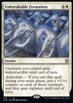 Unbreakable Formation - Commander Legends: Battle for Baldur's Gate: Extras (Rare) [XCLB-710]