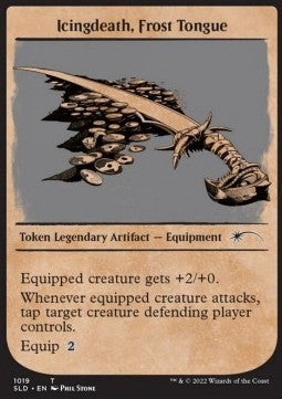 Icingdeath, Frost Tongue - Secret Lair Drop Series: Secret Lair x Beadle & Grimm's: Here Be Dragons (Token) [SLDBG-1019]