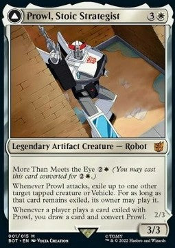 Prowl, Stoic Strategist // Prowl, Pursuit Vehicle (V.1) - Universes Beyond: Transformers (Mythic) [BOT-1]