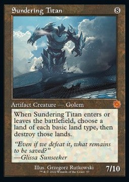 Sundering Titan (V.1) - Retro Frame Artifacts (Mythic) [BRR-57]