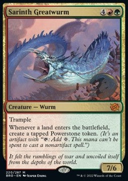 Sarinth Greatwurm - The Brothers' War (Mythic) [BRO-220]