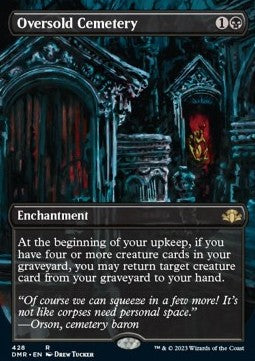 Oversold Cemetery (V.2) - Dominaria Remastered: Extras (Rare) [XDMR-428]