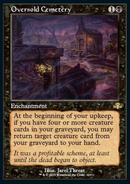 Oversold Cemetery (V.1) - Dominaria Remastered: Extras (Rare) [XDMR-309]