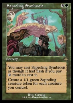 Saproling Symbiosis - Dominaria Remastered: Extras (Rare) [XDMR-348]