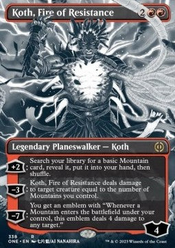 Koth, Fire of Resistance (V.1) - Phyrexia: All Will Be One: Extras (Rare) [XONE-338]