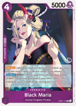 Black Maria (OP01-111) - Romance Dawn (Rare) [OP01-111]