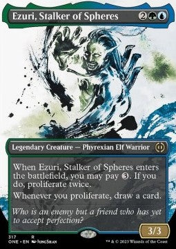 Ezuri, Stalker of Spheres (V.1) - Phyrexia: All Will Be One: Extras (Rare) [XONE-317]