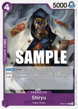 Shiryu (OP02-076) - Paramount War (Rare) [OP02-076]
