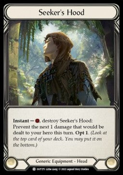 Seeker's Hood (Cold Foil) - Outsiders (Common) [OUT-175]