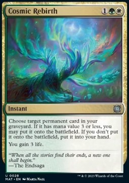Cosmic Rebirth - March of the Machine: The Aftermath (Uncommon) [MAT-28]