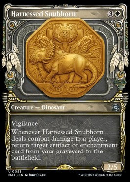 Harnessed Snubhorn (V.1) - March of the Machine: The Aftermath: Extras (Uncommon) [XMAT-53]