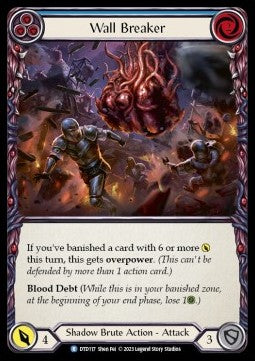 Wall Breaker (Blue) (Rainbow Foil) - Dusk till Dawn (Rare) [DTD-117]