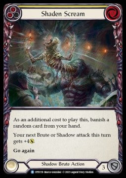 Shaden Scream (Yellow) (Rainbow Foil) - Dusk till Dawn (Rare) [DTD-119]
