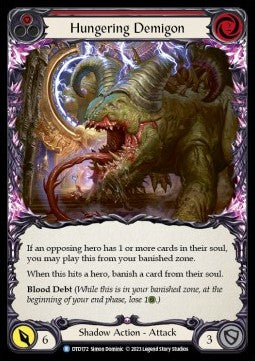 Hungering Demigon (Red) (Regular) - Dusk till Dawn (Rare) [DTD-172]