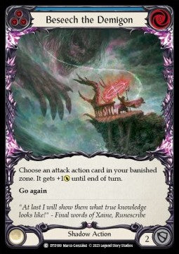 Beseech the Demigon (Blue) (Regular) - Dusk till Dawn (Common) [DTD-189]