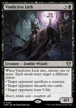 Vindictive Lich - Commander Masters (Rare) [CMM-196]
