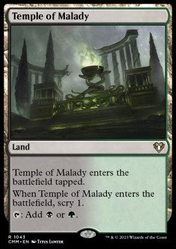 Temple of Malady - Commander Masters: Extras (Rare) [XCMM-1043]