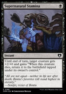 Supernatural Stamina - Commander Masters (Common) [CMM-188]